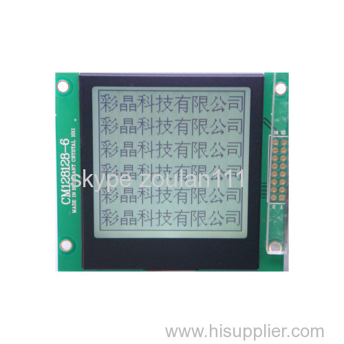 128x128 FSTN lcd module display support parallel interface(CM128128-6)