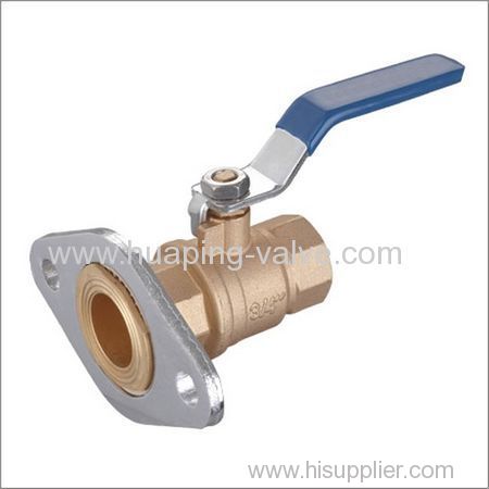 Two piece Brass Ball Valve with Rotating Flange