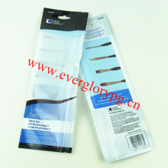 plastic zipped custom shape plastic bag