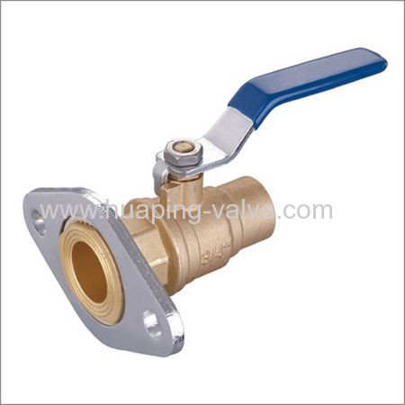 Brass Ball Valve with Rotating Flange-Solder