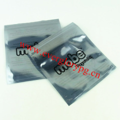 Antistatic zipper flat bottom plastic bags