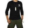 Fashionable Casual Round Collar Slim Mens Cargo Shirt T-Shirt