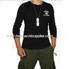 Fashionable Casual Round Collar Slim Mens Cargo Shirt T-Shirt