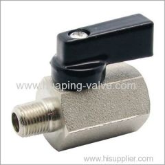 one Piece Brass Mini Ball Valves Female x Male