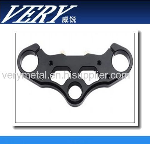 Aluminum Al6082 stamping parts with black zinc plating precise