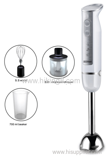Smart Stick Hand Blender with Whisk and Chopper