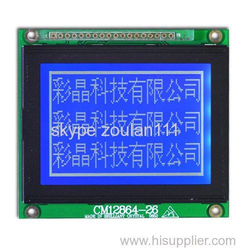 128x64 lcd module display with blue white led backlight (CM12864-26)