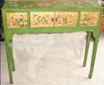 Chinese painted side table