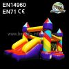 Colorful Rainbow Inflatable Bounce And Slide
