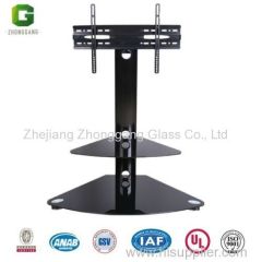 Black Glass TV Stand/Plasma TV Stand /LCD TV Stand/2-Layer TV stand
