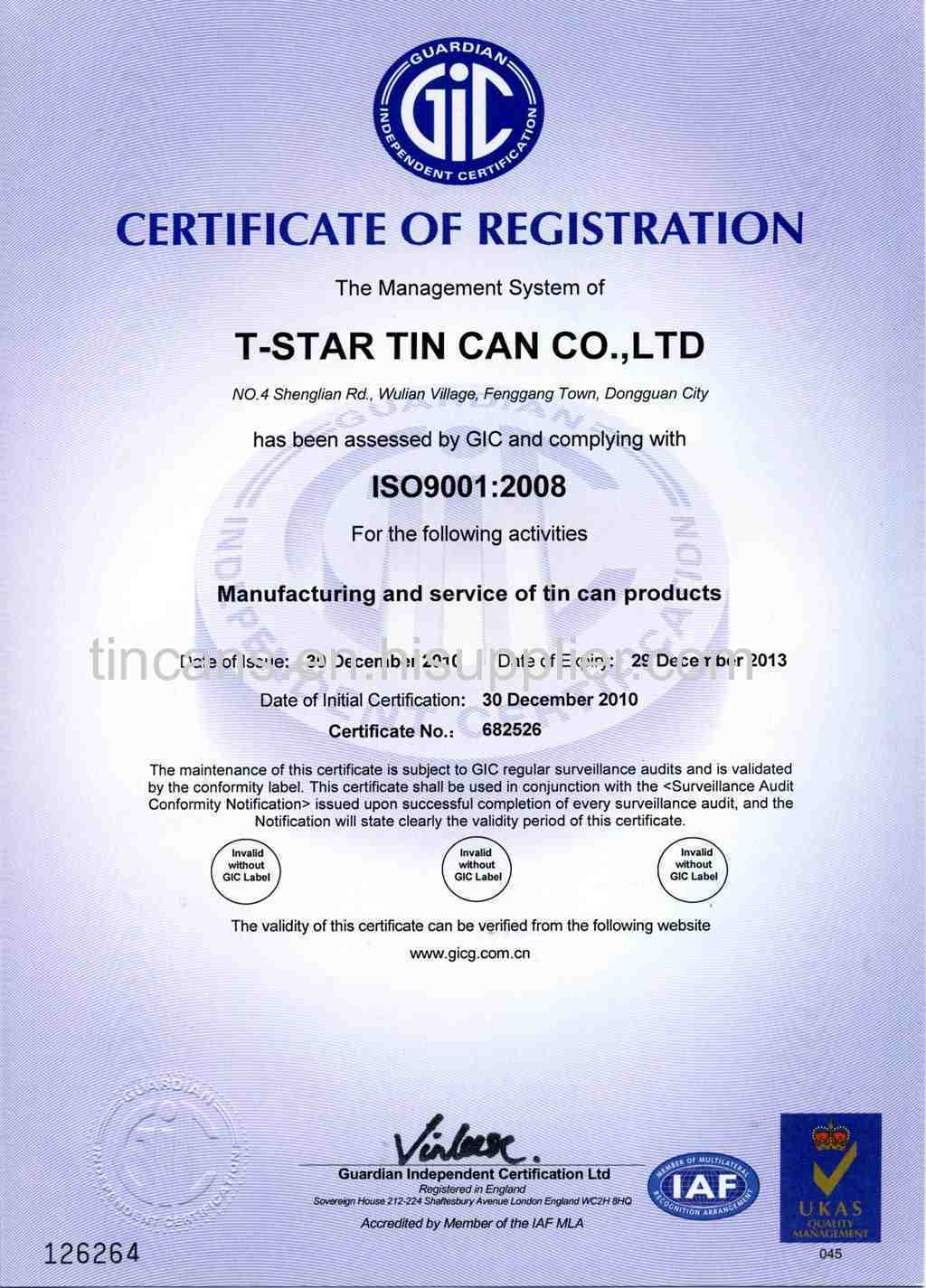 ISO 9001:2008