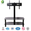 2-layer Glass TV stand/Glass TV Rack with swivel Bracket/Glass TV Table/TV Stand/TV Table