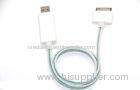 Flowing Visible Flashing Light Sync Charge EL Cable for iPhone , iPad and iPod