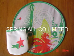 Foldable Nylon Frisbee with Pouch