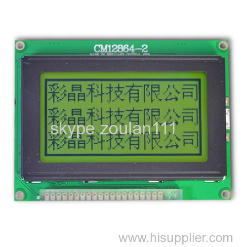128x64 Graphical lcd module pins connect (CM12864-2)