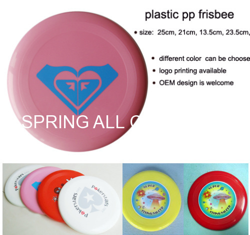 round plastic flying disc, advertising frisbee