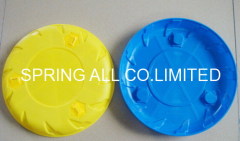 plastic whistle frisbee, round flying disc