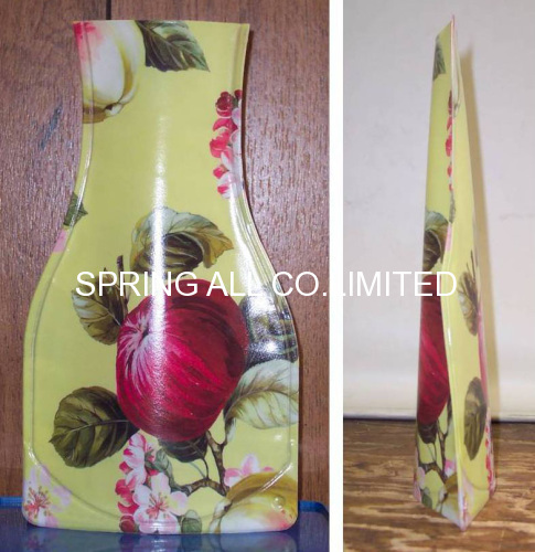 folding pvc vase , foldable vase, pvc vase, measure 29.5*17*11cm