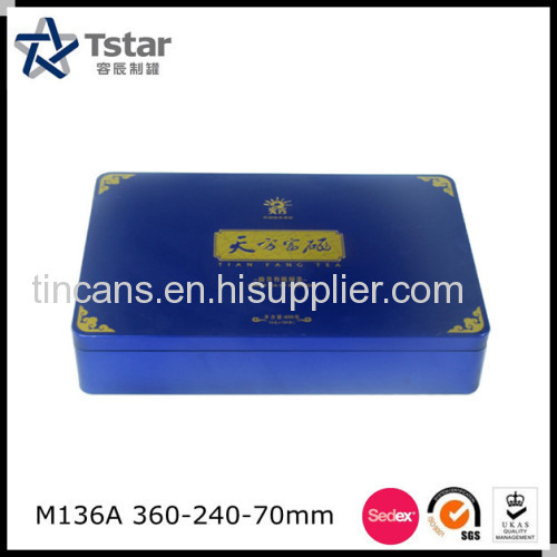 Rectangular Food Packing Tin Case