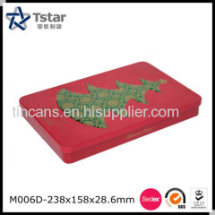 Rectangular Food Packing Tin Case