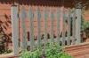 Exterior WPC Fence / Garden Composite Deck Railing Gray , Knurling Effect