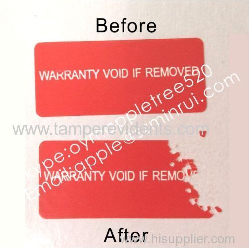 Warranty VOID If Removed Security Label