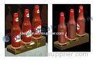 LED Bottle Glorifier Rack In 3 Level , Acrylic Liquor Bottle Display