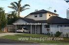 Wood Grain Prefab WPC Houses Board In Garden , Fireproof Weather Resistance