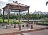 Outside WPC Gazebo & Plaza / Wood Plastic Composite Landscape Gazebos