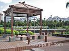 Outside WPC Gazebo & Plaza / Wood Plastic Composite Landscape Gazebos