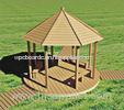 WPC Gazebo Pavilion Sexangular Flooring Panel , Anti-Aging