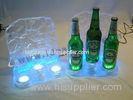 Ice Cube Resin Led Lighted Liquor Shelves Bottle Display Bar Glorifier