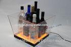 Square Rechargeable Acrylic Led Ice Buckets Indoor For Bar Promotions