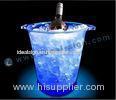 Large Round Led Ice Buckets Champagne / Wine Ice Bucket For Bar Indoor