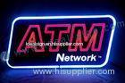 Bright Shop ATM LED Neon Sign / Letters Signage Outside Custom