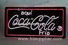 Acrylic Custom Led Neon Sign / Coca Cola Light Signs Boards For Home