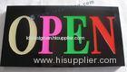 Multi Colors Led Resin Sign / Indoor Letter Open Signboard