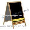 Large Wooden Frame Advertising Chalkboards For Writing Sandwich Board