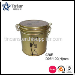 Tea Tin Box with Lock