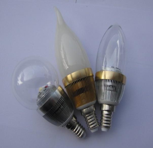 LED Bulb Light Various Types Plastic Ceramic Glass Candle