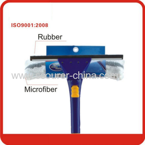 25 cm Multifunctional microfiber spray window cleaner Blue& yellow