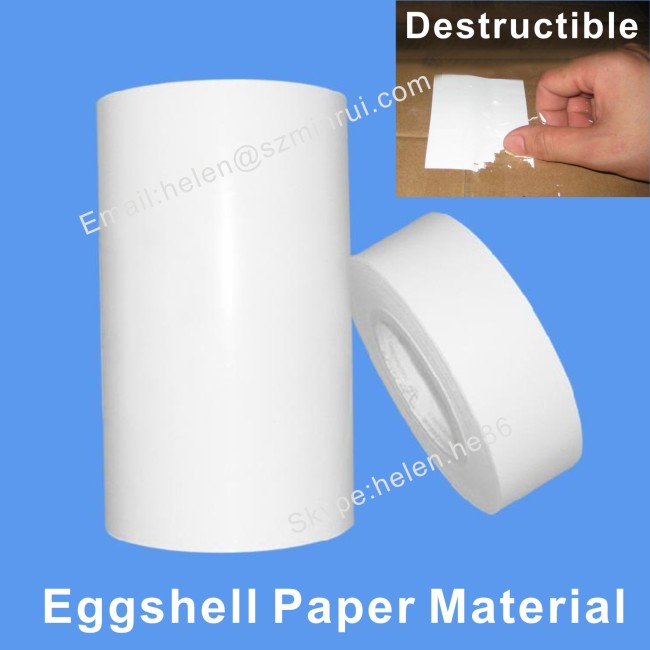 Factory Direct Supply High Quality Blank Eggshell Sticker Rolls