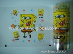 Hot stamping film for plastic gift box