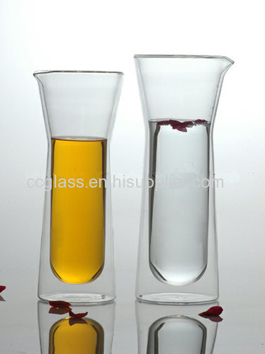 Highly Transparent Double Wall Glass Carafe