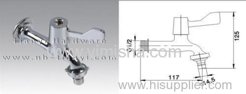 Brass Chrome Plated Water Tap for Washing Machine