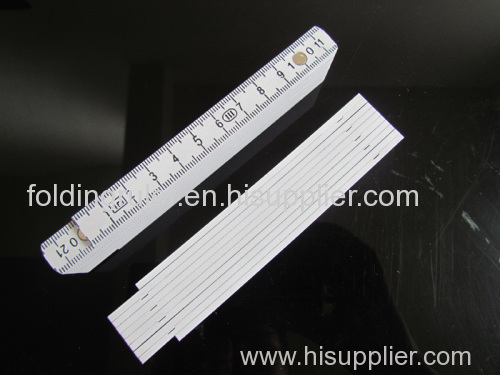 High quality 1 meter metal connecting plastic folding measure ruler