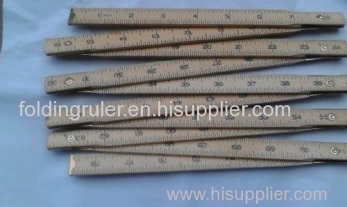 78 inch birch wooden folding ruler