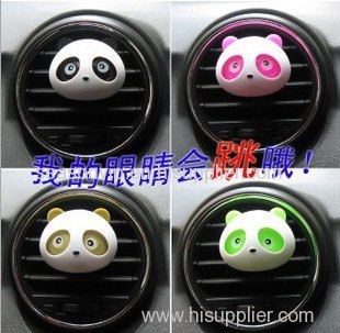 Panda car AC air freshener with shaking eyes