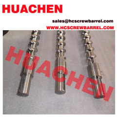 Bimetallic screw barrel for extruder