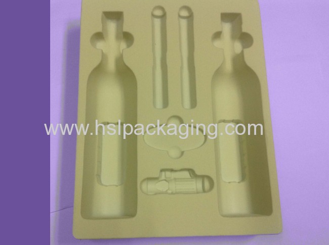 Inner packing of flocking thermoformed plastic tray